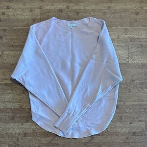 52% cotton Lilac Crewneck Long Sleeve Top